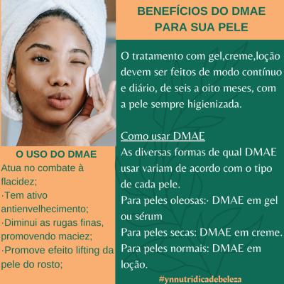 O uso de cosméticos com o DMAE